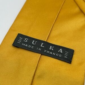 Sulka Mustard Silk Tie
